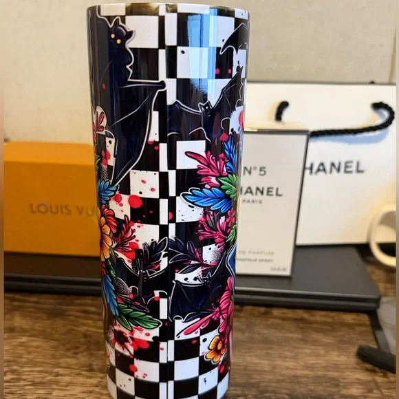 Colorful Horror-Themed Tumbler - Picture 2 of 2